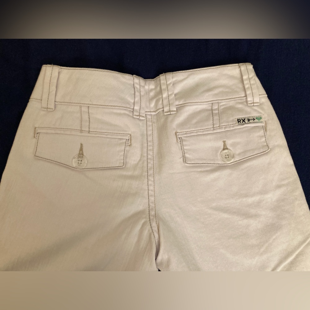 Roxy Brand Flare Jeans. White. Size 1 Juniors/Womens